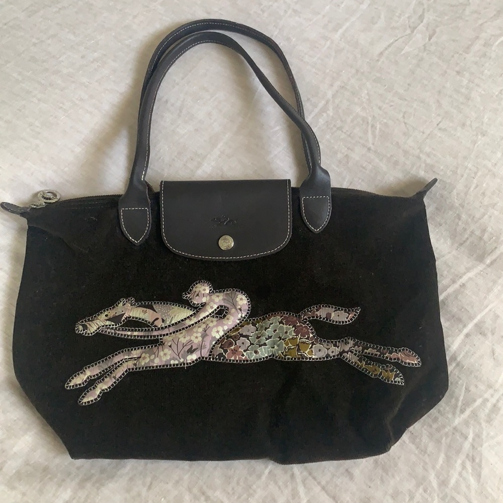 Longchamp LE corduroy patchwork Le Pliage